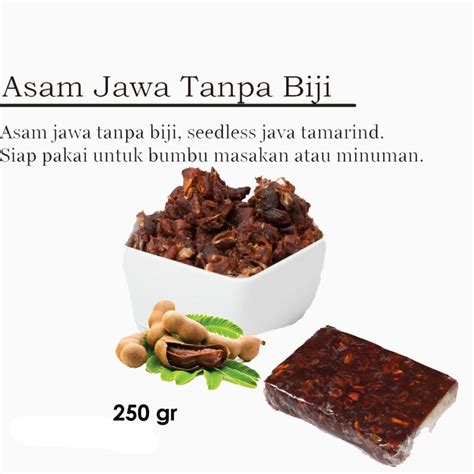 Jual Grade Super Asem Jawa Tanpa Biji Premium Kg Kg Gram Asam