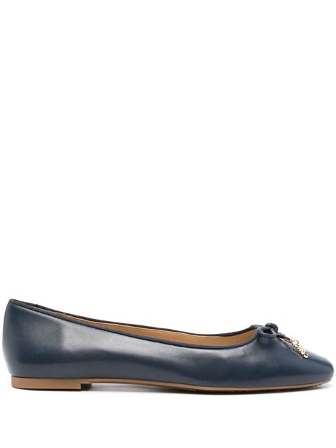 Michael Michael Kors Nori Leather Ballerina Shoes Farfetch