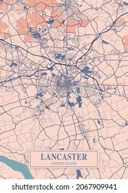 Dijon France Breezy City Map One Stock Illustration