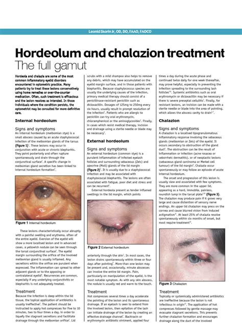 Hordeolum And Chalazion Treatment Health Sciences Wellness