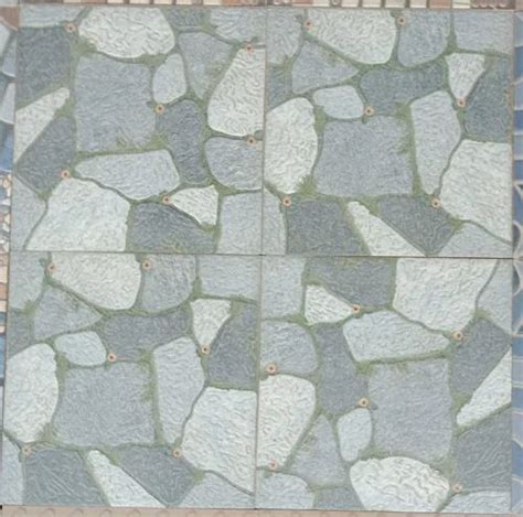 Vitrified Multicolor Flooring Parking Tile Thickness 10 12 Mm Size