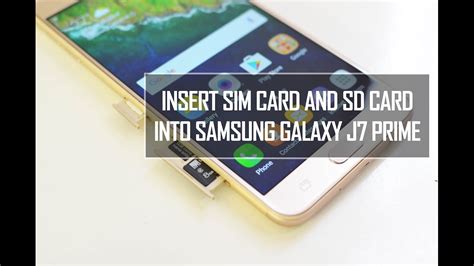 How To Insert SIM And Micro SD Card In Samsung Galaxy J7 Prime