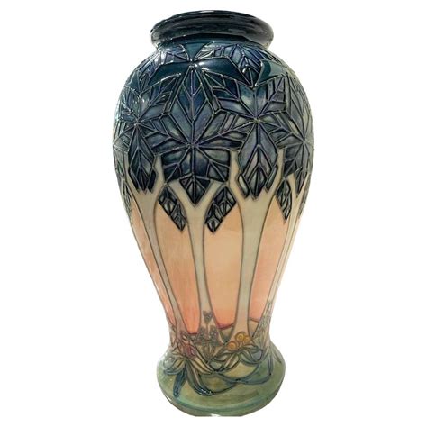 Moorcroft Cluny Pattern Vase Circa Designed By Sally Tuffin For