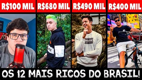 Os Youtubers Mais Ricos Do Brasil Youtube