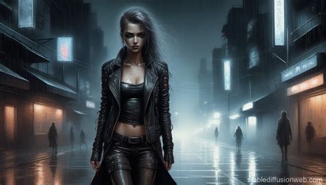 Luis Royo Inspired Cyberpunk Dystopia Stable Diffusion Online