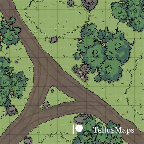 Roadside Altar Battle Map By Tellusmaps On Deviantart