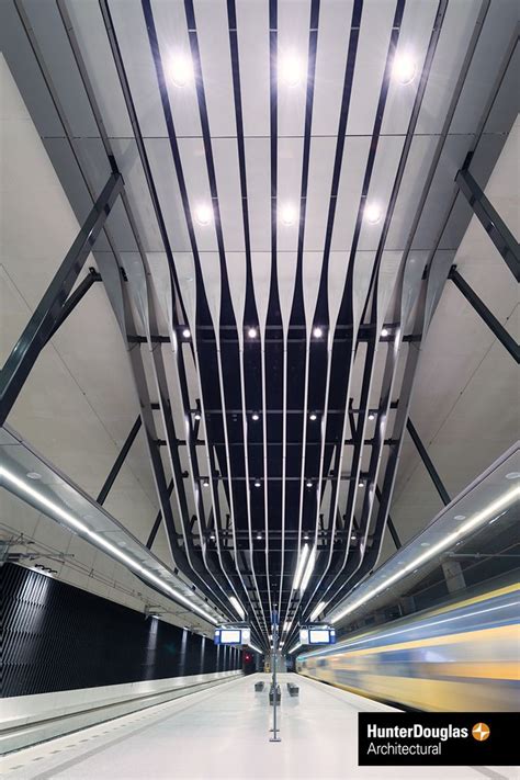 A Unique Custom Ceiling The Underground Train Station Delft Is The