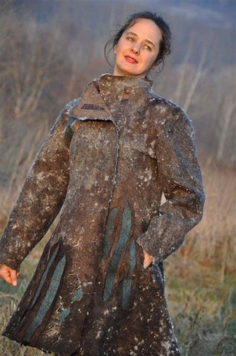 Мой войлок... | Валяние, Пальто, Войлок