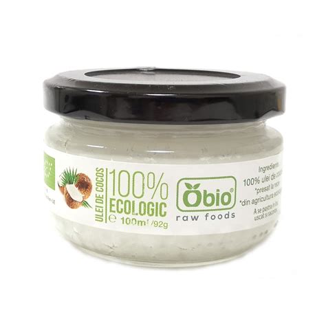 Ulei De Cocos Bio Virgin Raw Ml Obio Farmacia Tei Online