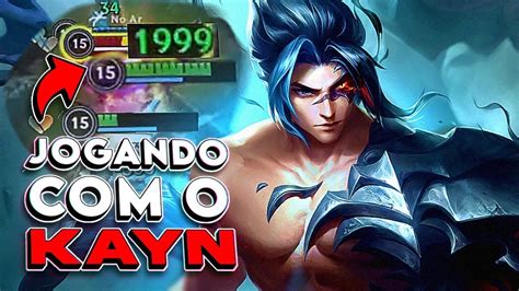 OLHA ESSA CURA NOVO CAMPEÃO MUITO QUEBRADO KAYN LoL Wild Rift