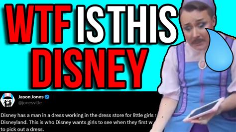 Woke Disney Gets BLASTED From Viral Video Showing Mustached Man In Dress