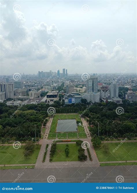 Jakarta Tower Monas Editorial Photo Image Of Horizon 238878661