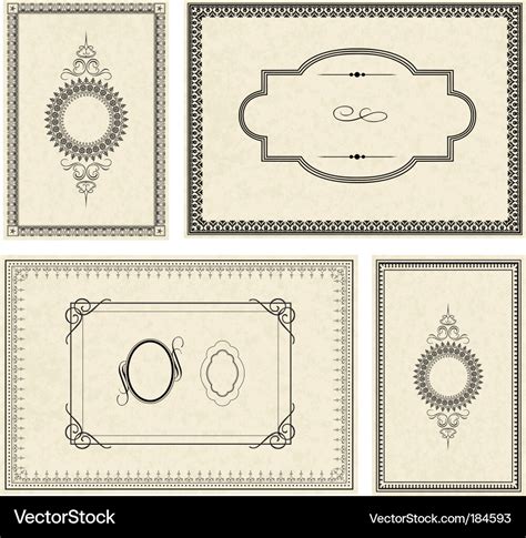 Decorative frames Royalty Free Vector Image - VectorStock