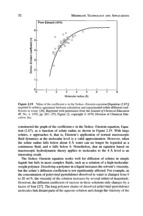 Diffusion Coefficients Solute Water Big Chemical Encyclopedia