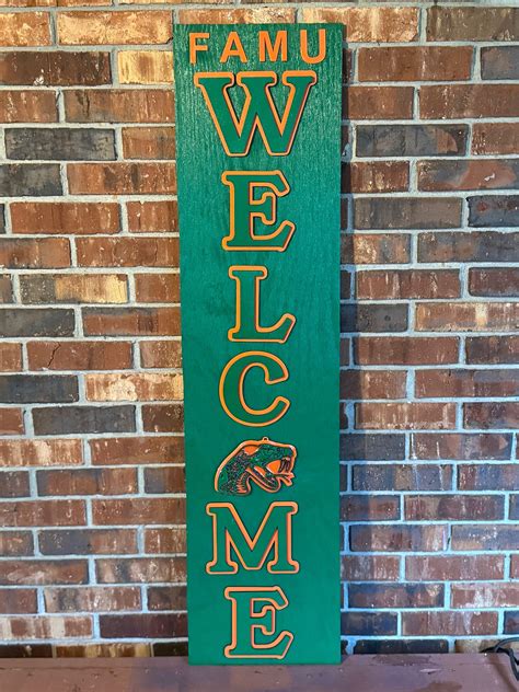 Famu Welcome Sign Lane Wood Work