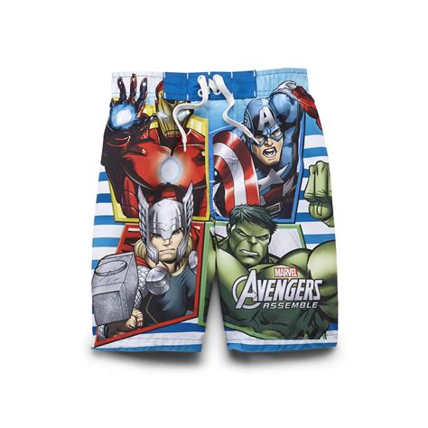 Marvel Avengers Boys Swim Trunks Avengers Assemble