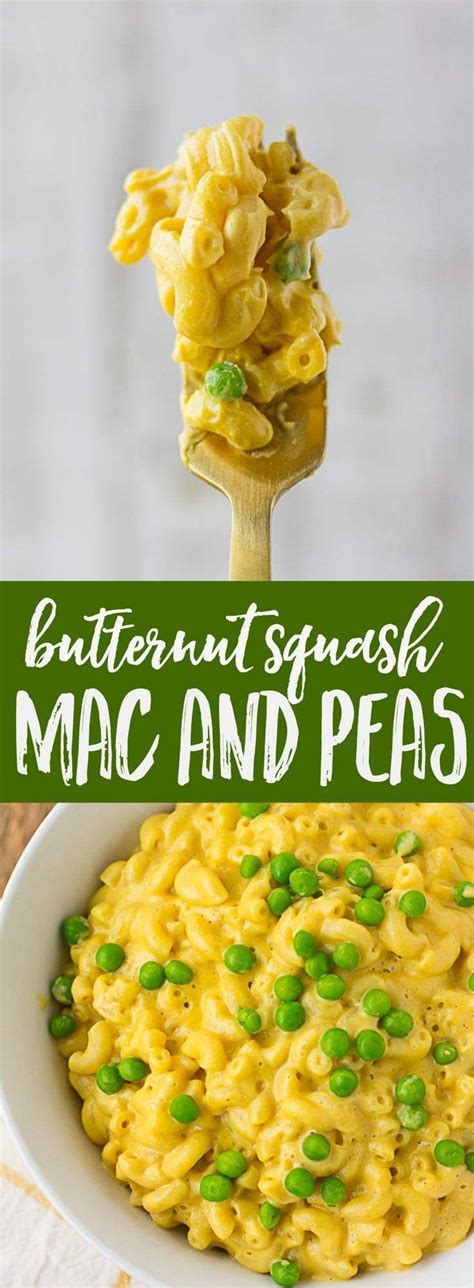 Vegan Butternut Squash Mac And Cheese With Peas Nora Cooks Oil Free