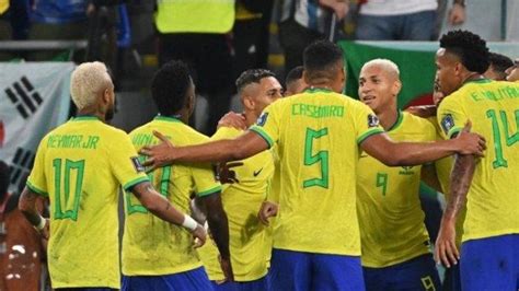 Hasil Brazil Vs Korsel Piala Dunia 2022 Neymar Jr Samai Rekor Pele