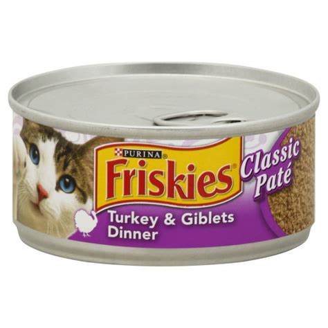 Friskies Wet Cat Food Classic Pate Turkey Giblets Dinner