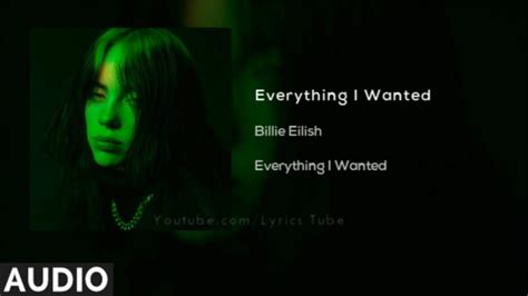 Billie Eilish Everything I Wanted Audio Youtube