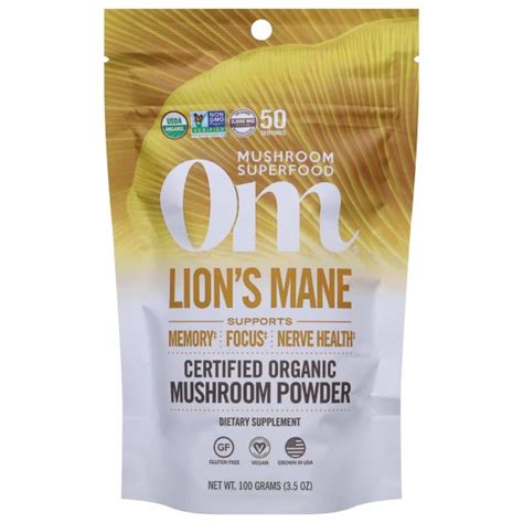 Om Mushroom Powder Organic Lion S Mane Publix Super Markets