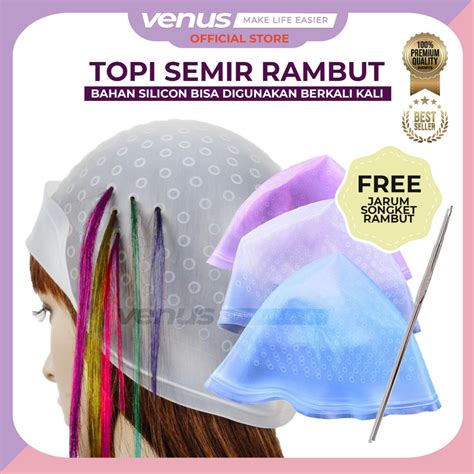 Jual VENUSJKT FREE JARUM Magicap Topi Highlight Cat Rambut Topi