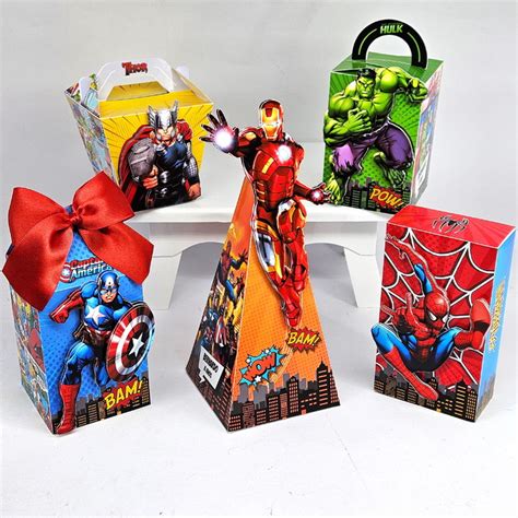 Kit Festa Super Heróis Marvel 30 Itens Elo7