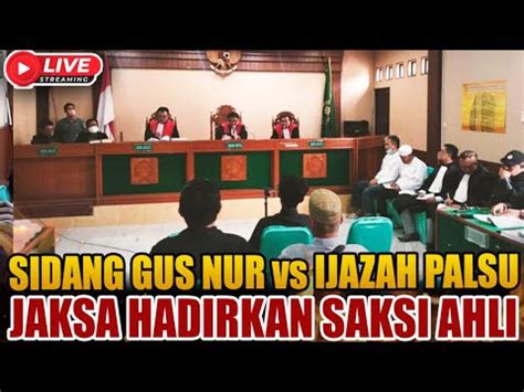 Live Panas Lanjutan Hari Ini Sidang Ijazah Palsu Mubahalah Gus