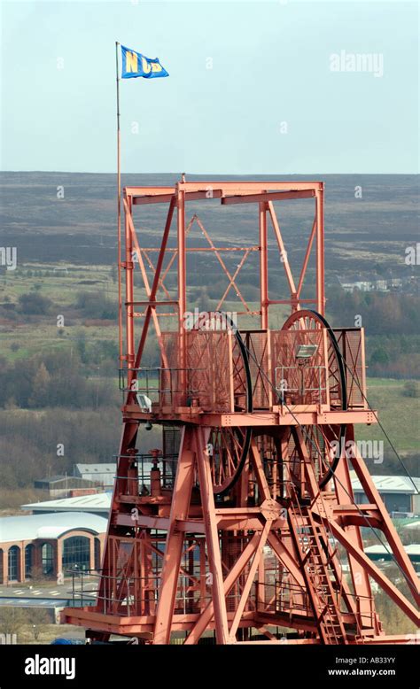 Pit Head Winding Gear At The Big Pit National Coal Museum Blaenavon