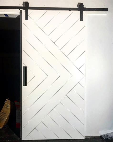 Chevron Shiplap Isn’t Just Made For Walls One Of Our Latest Door Builds For A Local Salon