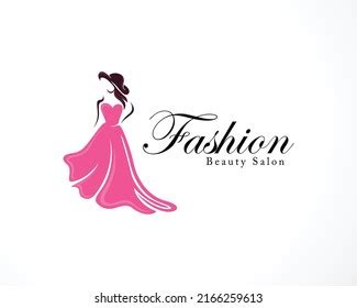 Abstract Beauty Womens Dress Fashion Logo Stock Vector Royalty Free