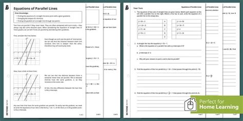 Equations Of Lines Parallel To The X Axis And Y Worksheet Tessshebaylo