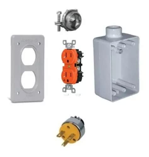 Kit Condulet Fs Tapa Contacto Tierra Aislada Clavija Con Mercadolibre