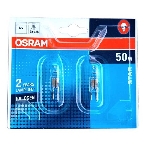 2 X Osram Halogen Stiftsockellampe 50W GY6 35 Klar 12V Halogenlampe H