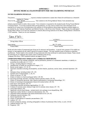 Fillable Online Mlml Aaus Diving Medical Form Fax Email Print