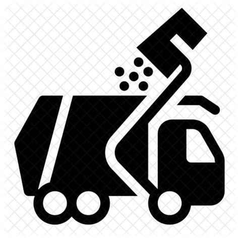 Garbage truck Icon of Glyph style - Available in SVG, PNG, EPS, AI & Icon fonts