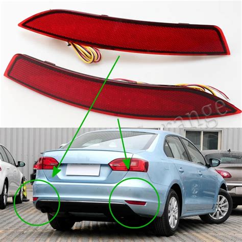 Led Rear Bumper Reflector Lights For Vw For Volkswagen Jetta