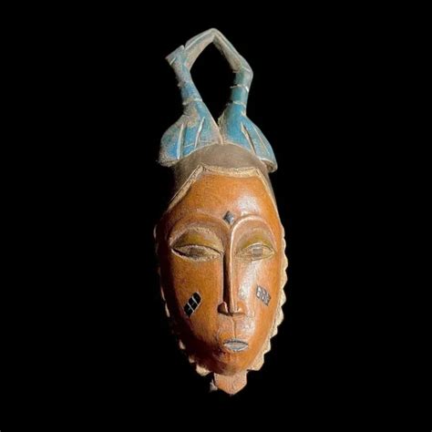 Masque Facial Tribal Africain En Bois Sculpt La Main Masque Guro