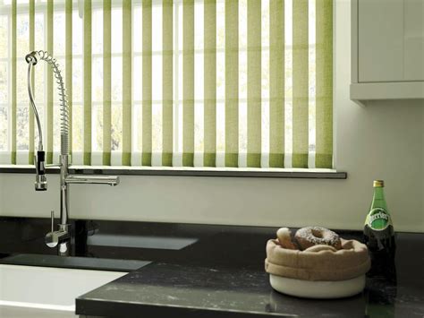 Close Up Kitchen Vertical Blind From Louvolite Norwich Sunblinds