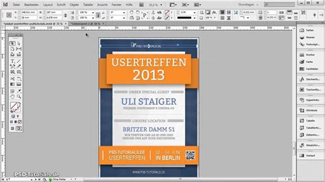 Indesign Tutorial Illustratives Plakat Erstellen Strahleneffekt