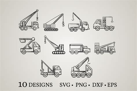 Crane Truck Svg Graphic By Euphoria Design Creative Fabrica