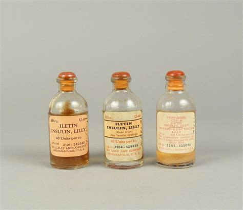 Protamine Zinc And Iletin Insulin Lilly 10cc 40 Units Per Cc Smithsonian Institution