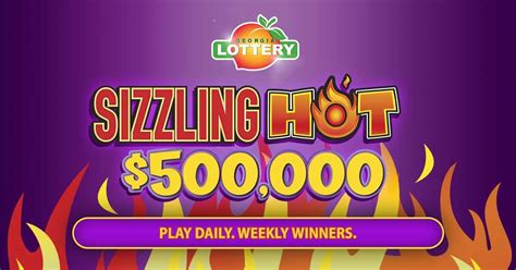 Georgia Lottery Sizzling Hot 500 000 Scratcher