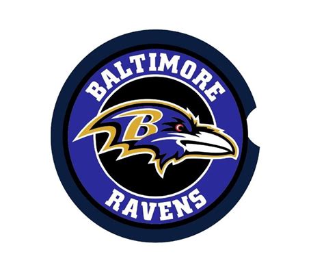 Baltimore Ravens Ceramic Car Coaster Set of 2, Baltimore Ravens Car Coaster, Car Coasters for ...