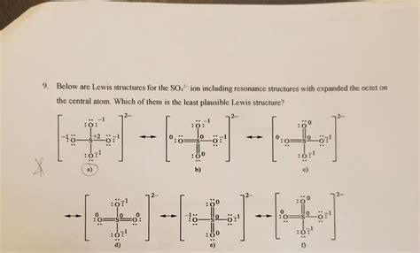 Below Are Lewis Structures For The So42− Ion