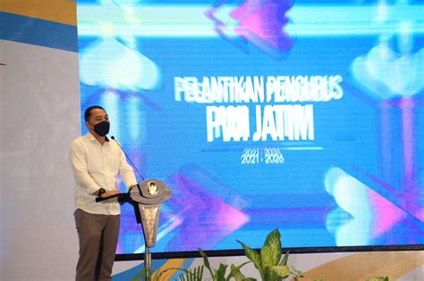 Hadiri Pelantikan Pengurus PWI Jatim 2021 2026 Begini Pesan Wali Kota