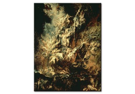 Reproduction Painting The Descent Into Hell Of The Damned Peter Paul