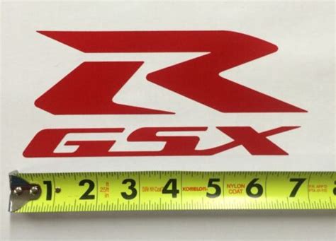 Suzuki Racing Gsx R 7 Red Reflective Die Cut Decal Sticker Gsxr 750