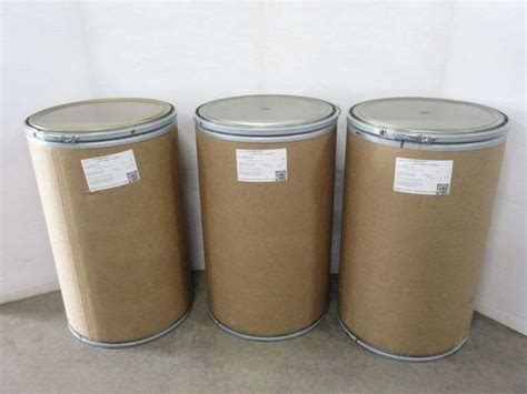 3 Cardboard Barrels With Steel Bottom And Top With Locking Rings