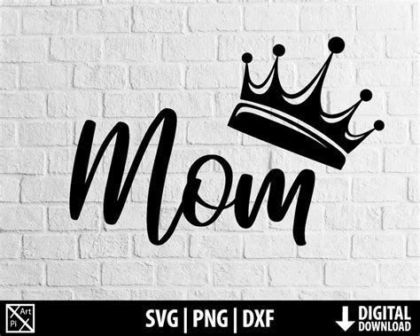 Mom Crown Svg Png Dxf Queen Mom Svg Clipart Best Mom Mom Tshirt